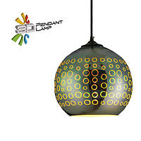 Світильник підвісний Horoz Electric RADIAN-1 3D-ефект куля колір-хром E27