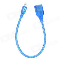 Кабель USB AF/V8 micro 0.3m USB OTG 2.0 blue