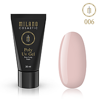 Полигель Milano Poly Gel № 006, 30 мл