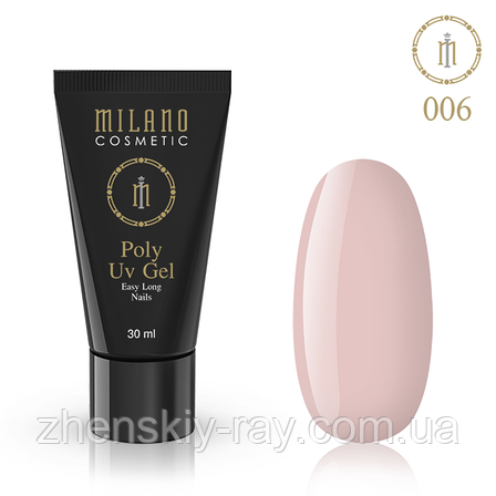 Полігель Milano Poly Gel No 006, 30 мл, фото 1
