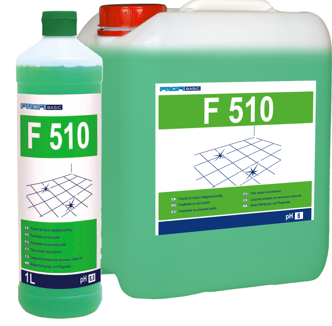 Професійний слабокислотний концентрований мийний засіб Lakma Profibasic F 510, PH 8, 1 л, фото 1