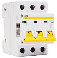 Автоматичний вимикач ВА47-29 3р 2А 4,5 кА х-ка B ІЕК