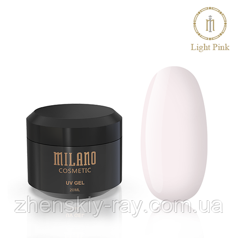 Гель для нарощуючи Milano Light Pink, 50 мл, фото 1