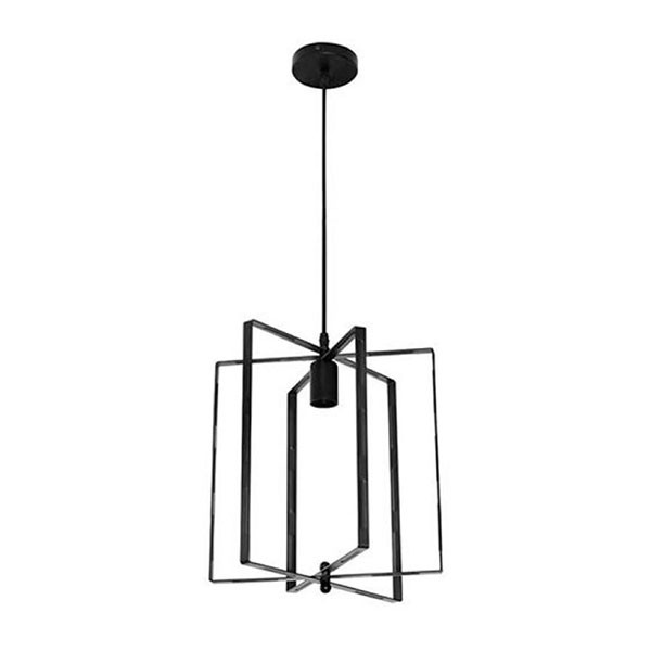 Світильник підвісний Horoz Electric NOBEL E27 чорний, фото 1