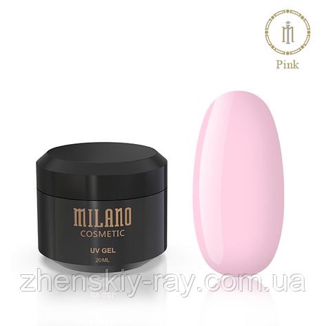 Гель для нарощуючи Milano Pink, 50 мл, фото 1