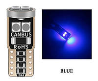 T10 6-SMD 3030 LED W5W лампочка автомобільна — синій
