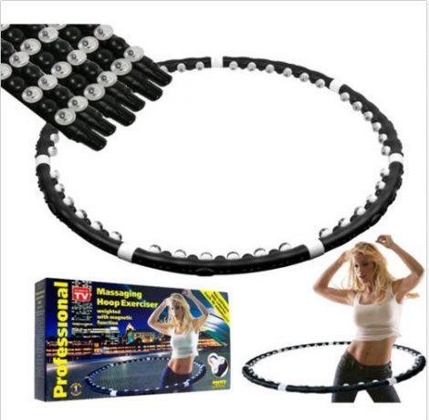 Спортивний обруч з магнітами «Massaging Hoop Exerciser» для зниження ваги (Живі фото)