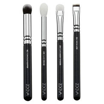 Дорожній набір з 4 кистей для макіяжу ZOEVA Voyager Travel Brush Set