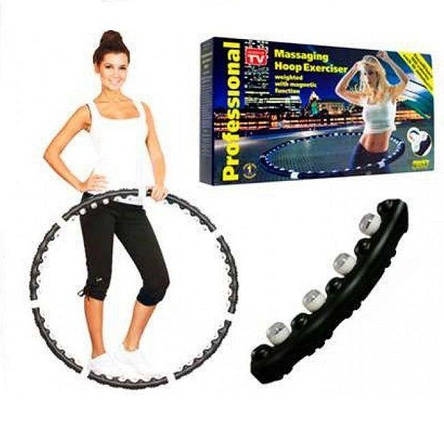Масажний обруч «Massaging Hoop Exerciser» для талії, боротьба із зайвою вагою (Фото з товару), фото 2
