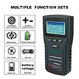 Тестер автомобільних акумуляторів DUOYI DY2015A 12V 24V Car Battery Tester аналізатор акб, фото 6