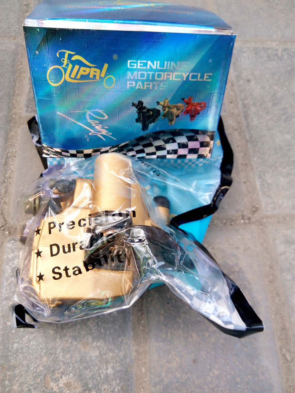 Суппорт гальмівний дисковий (однопоршневий) на скутер Honda Dio AF 27,28, фото 1