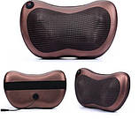 Роликовий масажер для спини і шиї Massage pillow GHM 8028.Масажна подушка, масажер з підігрівом, фото 5