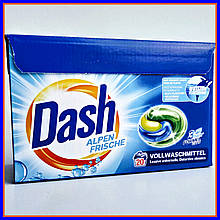 Капсули для прання універсальні Dash alpen frishe 3in1 20шт 530гр ОРИГІНАЛ