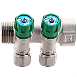 Колектор для теплої підлоги Koer KR.1124-2 1"x2 ways (KR2832), фото 4