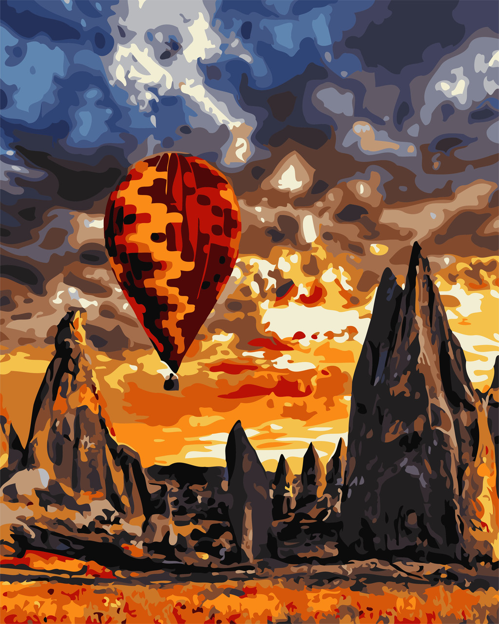 Художній творчий набір, картина за номерами Над горами, 40x50 см, «Art Story» (AS0708)