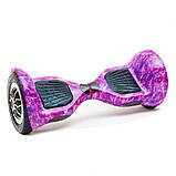 Гироскутер Smart Balance Wheel 10 дюймів фіолетовий космос для дітей і дорослих. Гироборд дитячий, фото 4