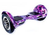 Гироскутер Smart Balance Wheel 10 дюймів фіолетовий космос для дітей і дорослих. Гироборд дитячий, фото 2