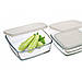 Харчовий контейнер SIMAX Classic 21х21х6.5 см з пластиковою кришкою 1700 мл Колір прозорий 7466, фото 2
