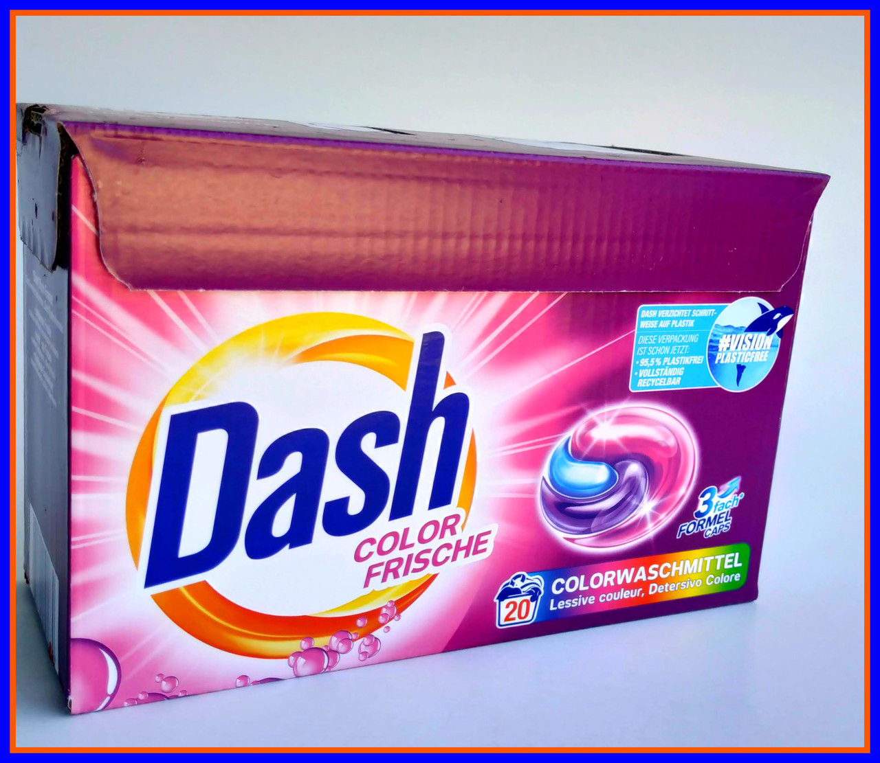 Капсули для кольорового Dash Color frishe 3in1 20шт 530гр ОРИГІНАЛ