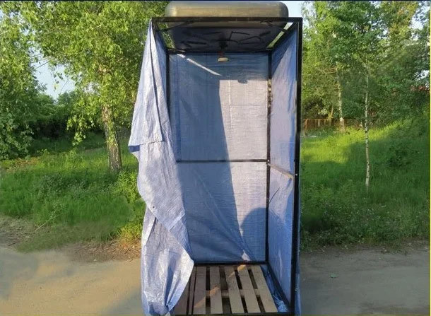 Дачний душ для вулиці (бак на 150 л, розбірна конструкція), фото 1