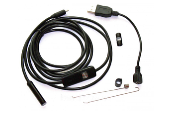 Ендоскоп Voltronic HD MicroUSB мінікам'який дріт 3.5 м Чорний (KG-9438)