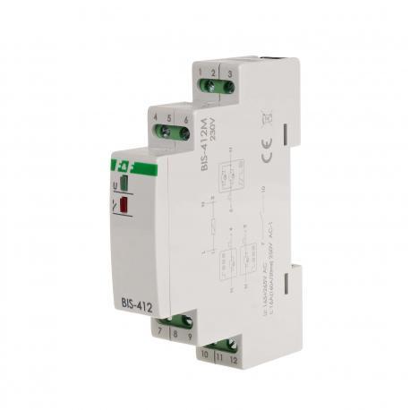 Імпульсне реле BIS-412M 16A 165÷265 AC F&F