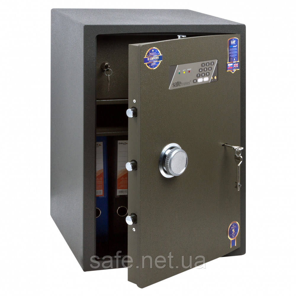 Сейф зламостійкий Safetronics NTR 61E-Мs (ВxШxГ:652x435x442) 1 клас сейф від зламу сейф для грошей і документ