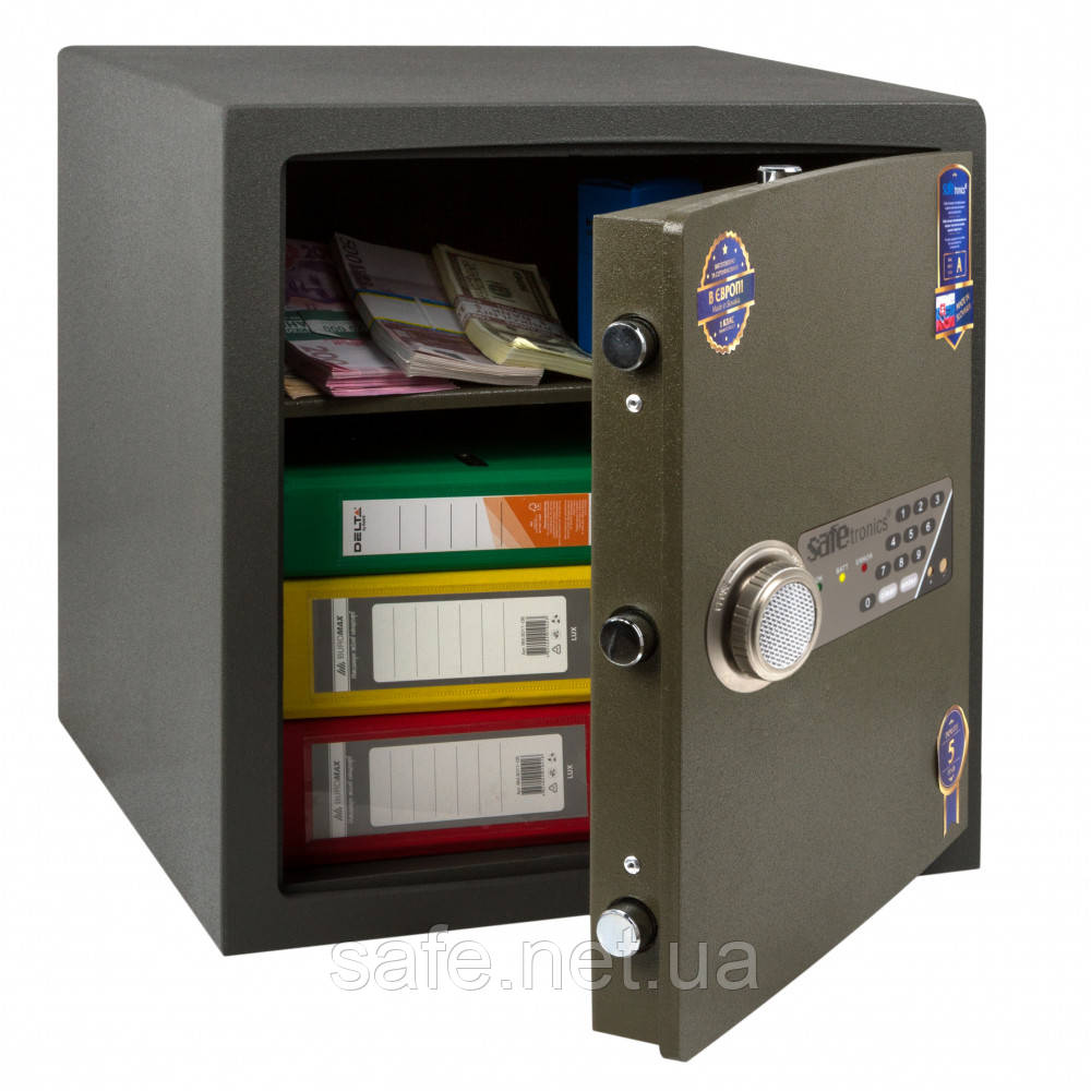 Сейф зламостійкий Safetronics NTR 39E (ВxШxГ:435x435x442) 1 клас сейф проти зламу сейф для грошей і документів
