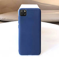 Чехол Soft Touch для Huawei Y5p силикон бампер темно-синий