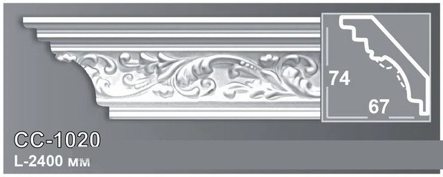 Карниз Perimeter CC1020 (74x67)мм