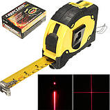 Лазерний рівень Laser Level tape measure pro LV-07 з рулеткою 7,5 м, фото 8