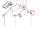 Кронштейн кріплення задньої частини глушника на Рено Дастер починаючи з 2011 Виробник SASIC (Франції), фото 5