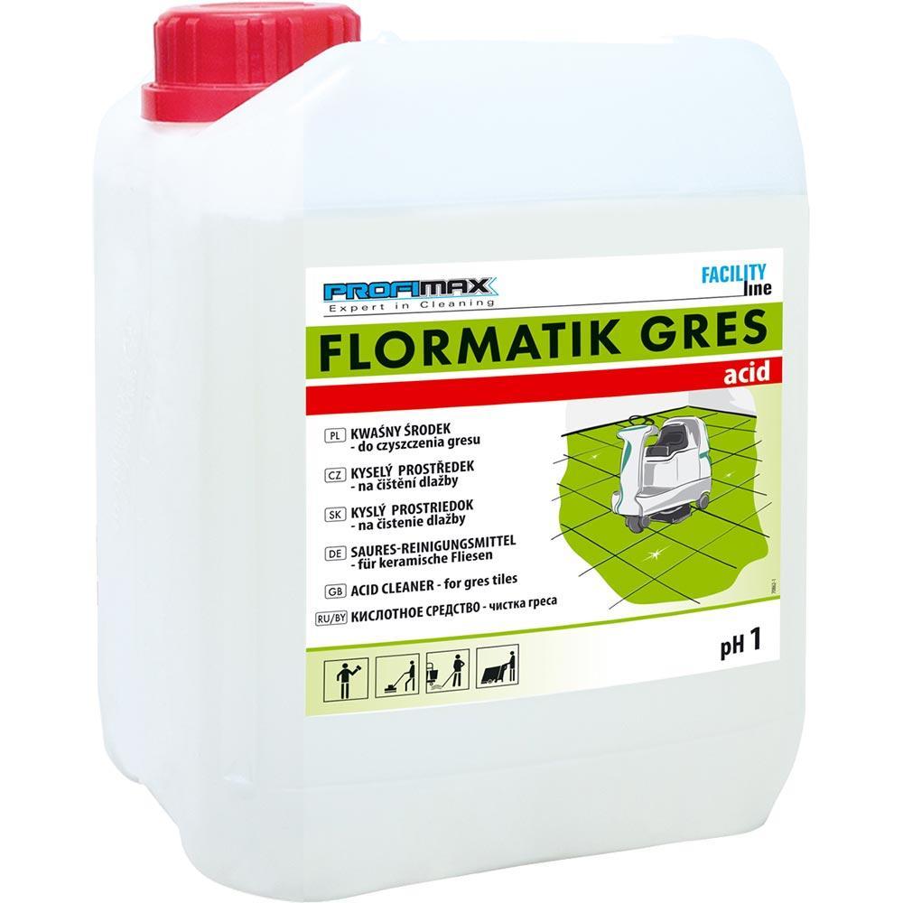 Професійний кислотний ефективний концентрований мийний засіб Lakma Flormatik Gres Acid, PH 1, 10 л