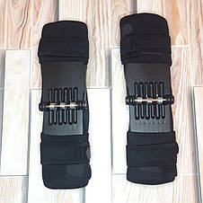 Підтримка колінного суглоба Колінні стабілізатори Фіксатор Power Knees Defender 2 шт чорні (Справжні фото), фото 2