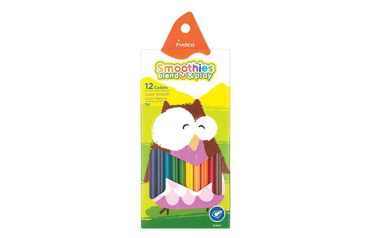Набір кольорових олівців Smoothies Blend & play, 12 кольорів
