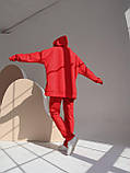 Жіночий замшевий костюм червоний, фото 6