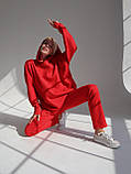 Жіночий замшевий костюм червоний, фото 9