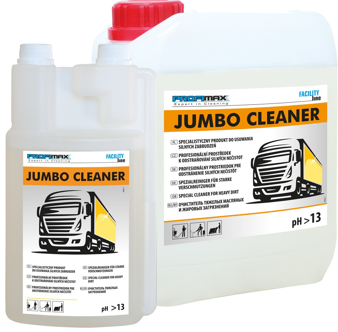 Професійний ефективний лужний концентрований мийний засіб Lakma Jumbo Cleaner, PH 14, 5 л