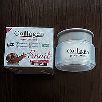 Колагеновий крем Collagen Cleansing Snail Whitening Cream з екстрактом равлика