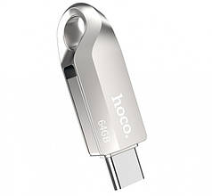 Флешка HOCO USB3.0 Type-C OTG UD8 64GB Silver