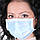 Сертифіковані медичні одноразові маски тришарові для особи з затиском для носа(50шт) Волек, фото 3