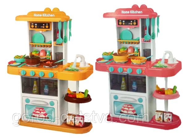 Дитяча ігрова Кухня з водою 889-153-154 Розмір 72-24-52 см, плита, посуд, продукти, фото 1