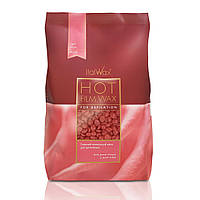 Гарячий плівковий віск для депіляції в гранулах ItalWax Троянда (винний) 1000 г