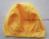 Тканева шапочка для плавання жовтого кольору, фото 3