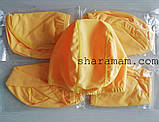 Тканева шапочка для плавання жовтого кольору, фото 4