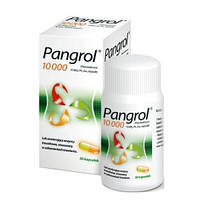 Pangrol 10000 панкреатичні ферменти у разі розладів травлення, 50 кап.