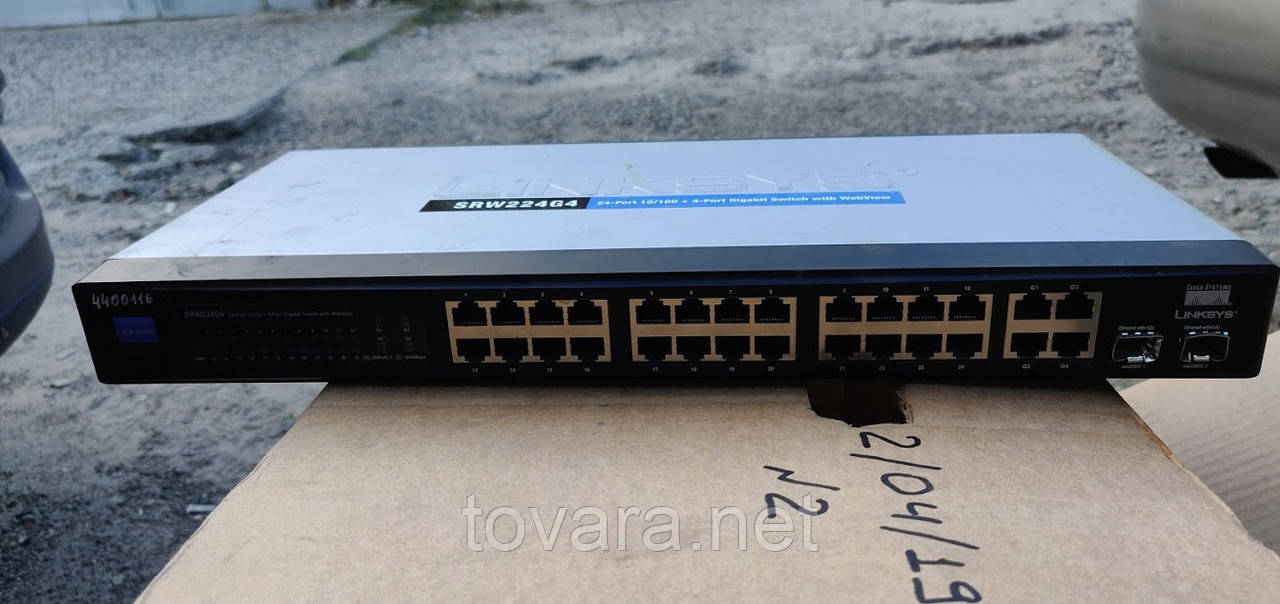 Коммутатор Cisco Linksys SRW224G4 № 202108 (ID#1251253985), цена: 749 ...