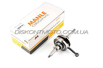 Колінвал на 4T китайський скутер 139QMB GY6 50 (шестерня оливонасоса 16T) MANLE