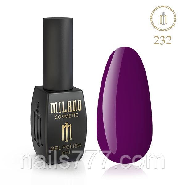 Гель-лак Milano 8 мл, № 232 ❗️Критический срок годности