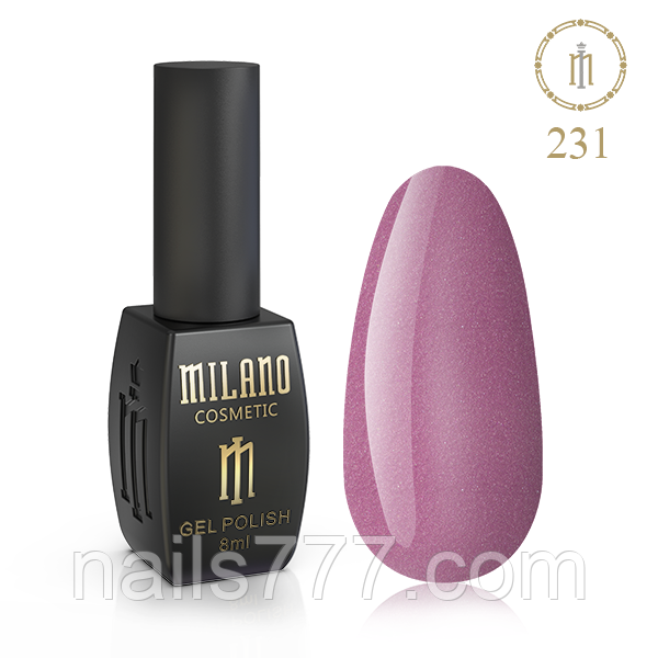 Гель-лак Milano 8 мл, № 231